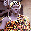 Paramount chief Nana Akyanfuo Akowuah Dateh II in Kumase, Ghana.  Photograph by Eliot Elisofon, 1970 (National Museum of African Art, Washington, D.C.).
