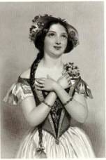Jenny Lind (1820-1887);  engraving by W.H. Mote, 1850  (after J.W. Wright).