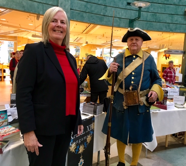 Cecilia Nordenkull presents her new book “KARL XII: Kungamord” at the Halland Book Fair 2018 in Kungsbacka.