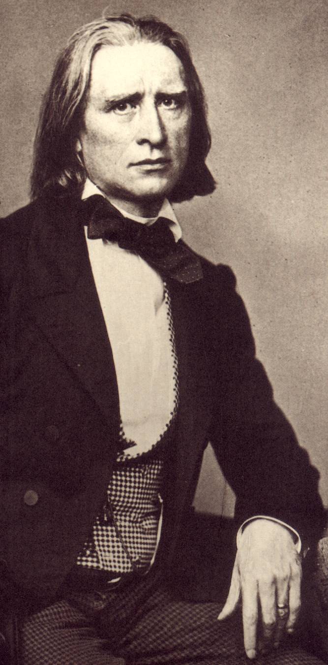 Liszt, c. 1858.