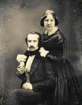 Jenny Lind (1820-1887) and her German husband Otto Goldschmidt (1829-1907).