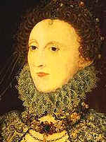 Queen Elizabeth I (1533-1603).  Shakespeare (1564-1616) was a contemporary of her.