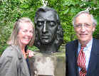 The authors at Zelazowa Wola, Chopin's birthplace, on 14 May 2003.  While in Warsaw, the authors reviewed a trial edition of the book with The Frederick Chopin Society, the Polish Ministry of Culture, and the Embassy of Sweden to Poland.